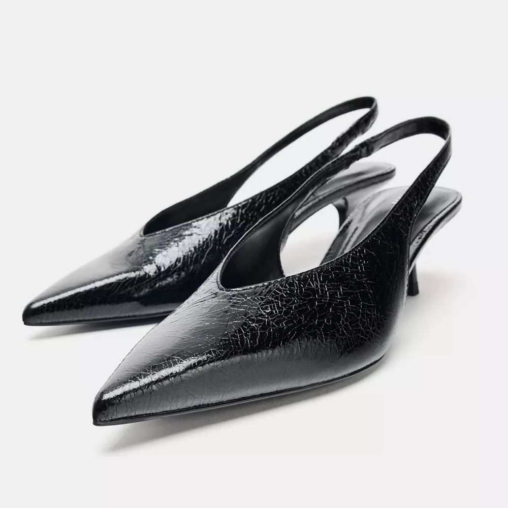 Elegant Black Slingback Heels